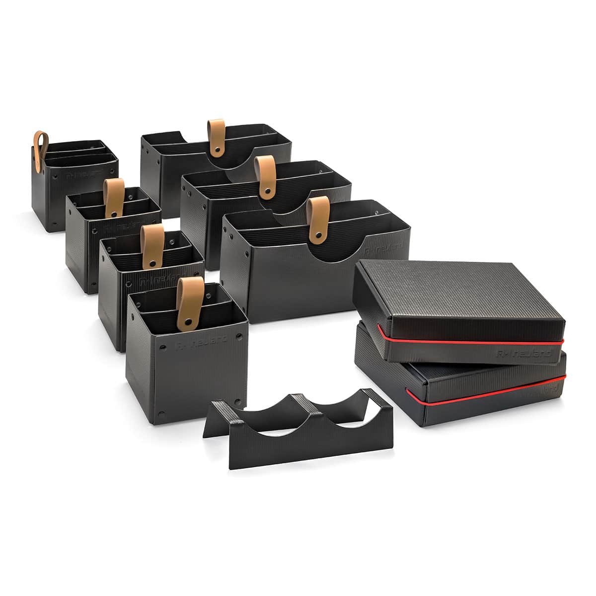 Novario® Boxen-Sets, schwarz- set 2 für basicbox stick-it + training max