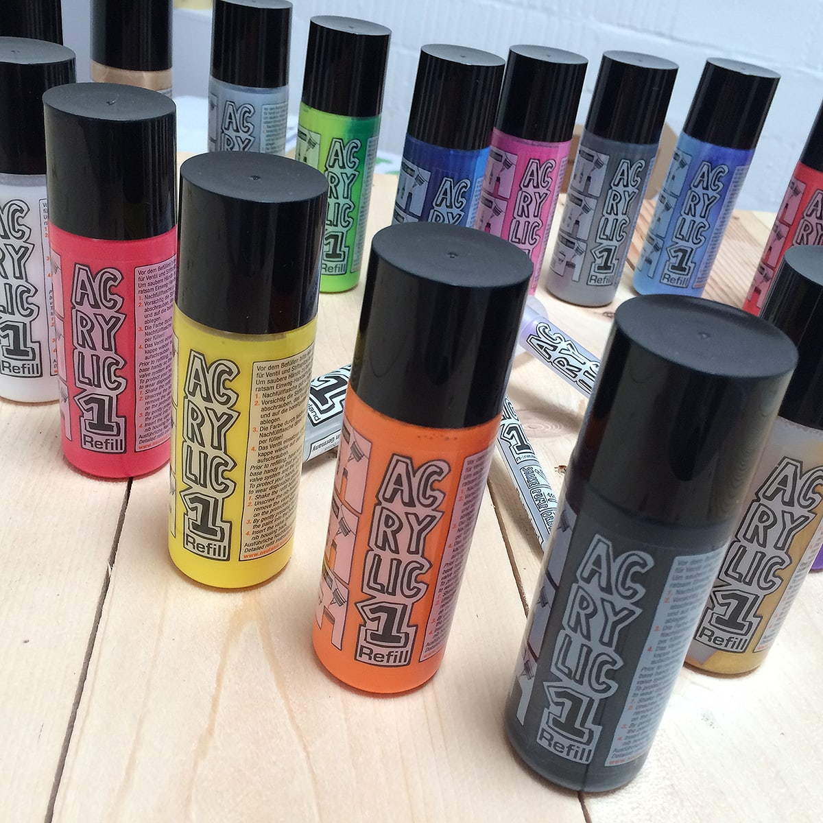 AcrylicOne Refill, 19 kleuren set