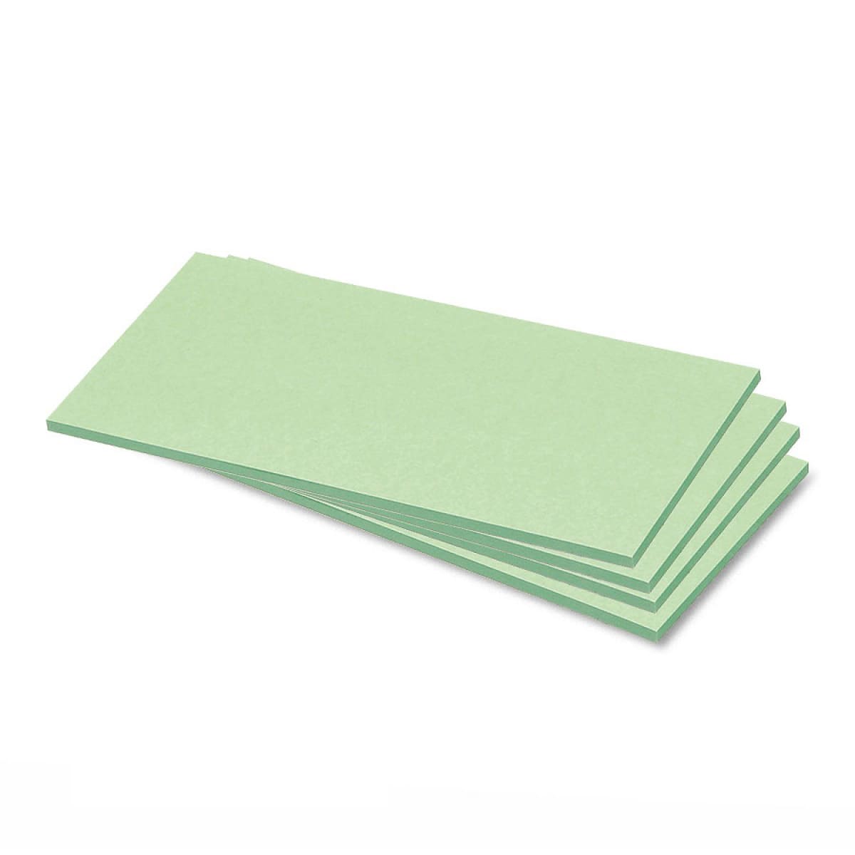 Zelfklevende rechthoekkaarten, uni kleuren - 4 green