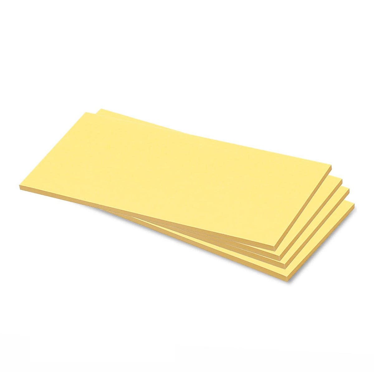 Zelfklevende rechthoekkaarten, uni kleuren - 5 yellow