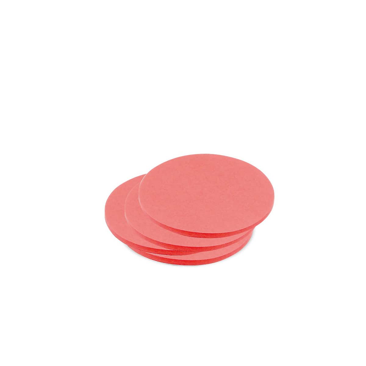 Zelfklevende kleine ronde schijven, uni kleuren - 2 red