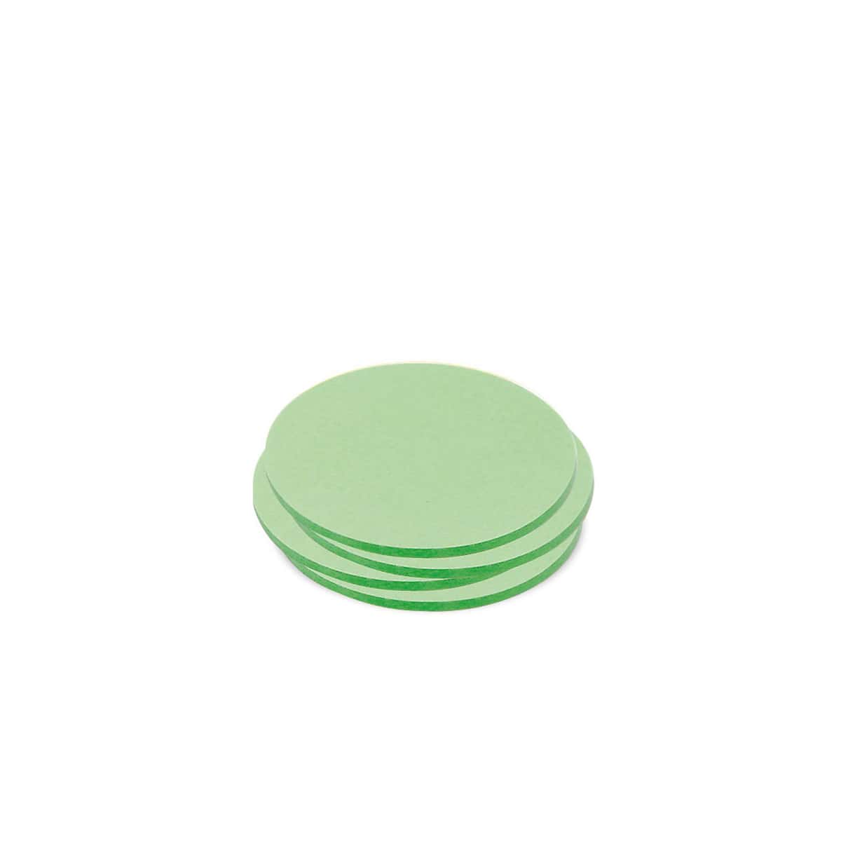 Zelfklevende kleine ronde schijven, uni kleuren - 4 green