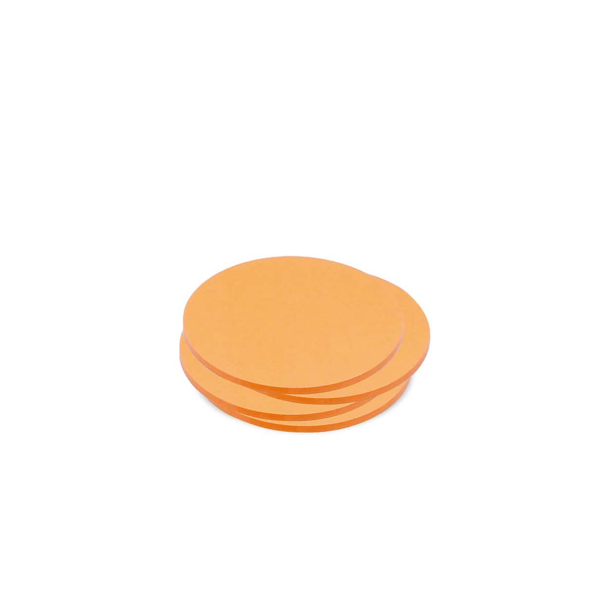 Zelfklevende kleine ronde schijven, uni kleuren - 6 orange