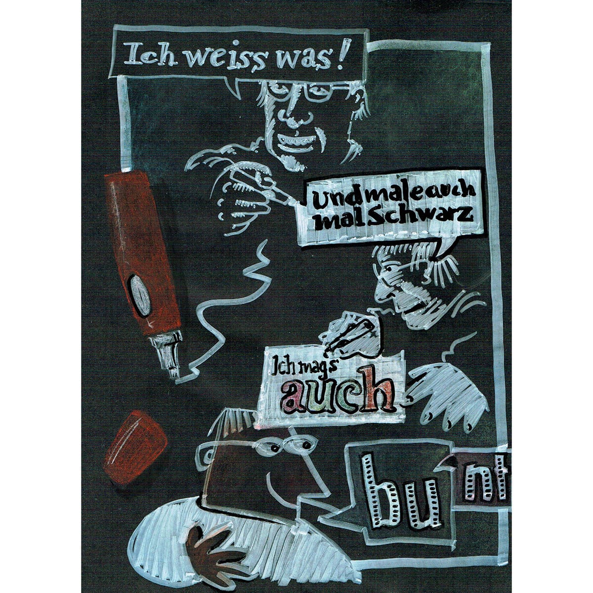 myNotepad, black - Writing block