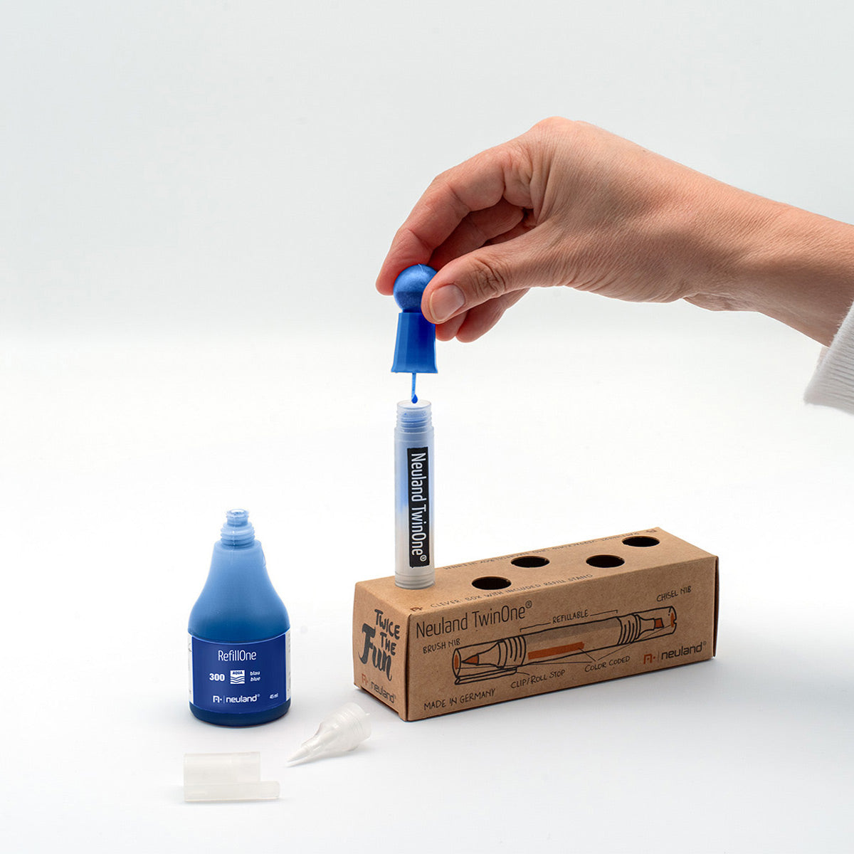 Neuland TwinOne® Empty, chisel- and brush nib