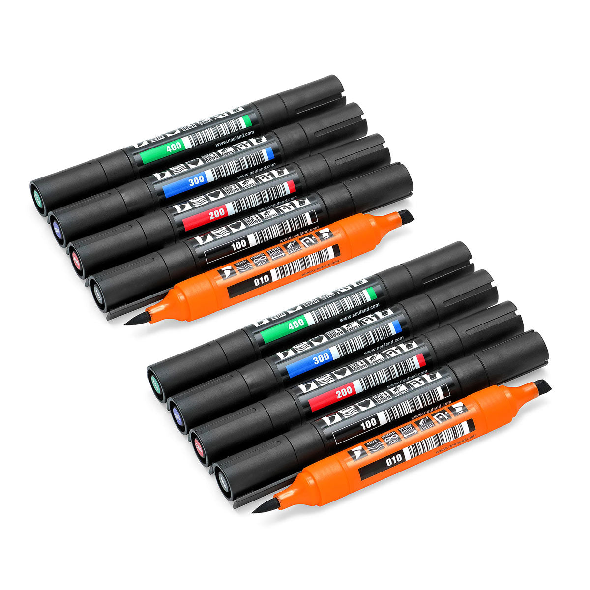 Neuland TwinOne® chisel- and brush, 10/sets