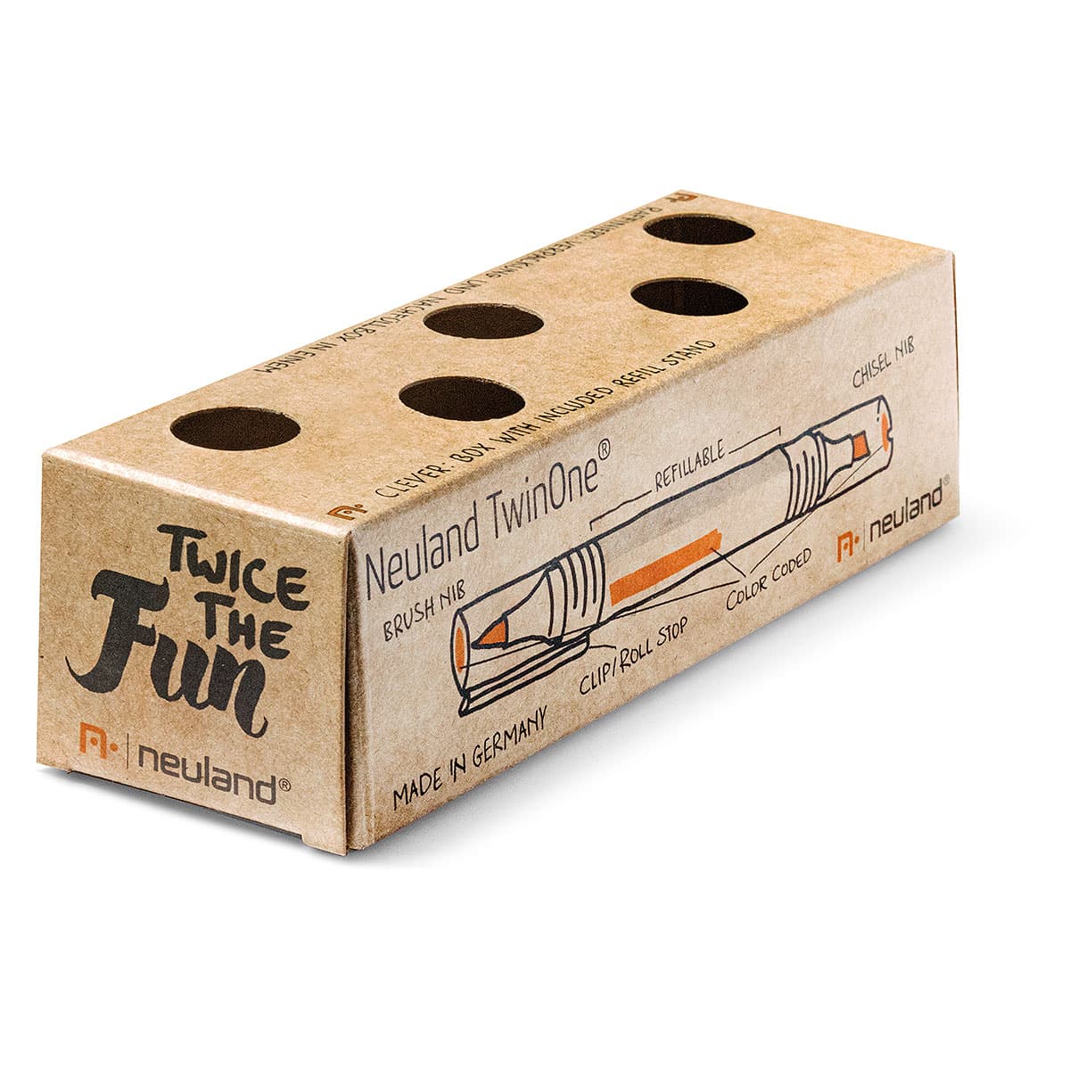 Neuland TwinOne®, wig- en penseelpunt, 5/kleur set