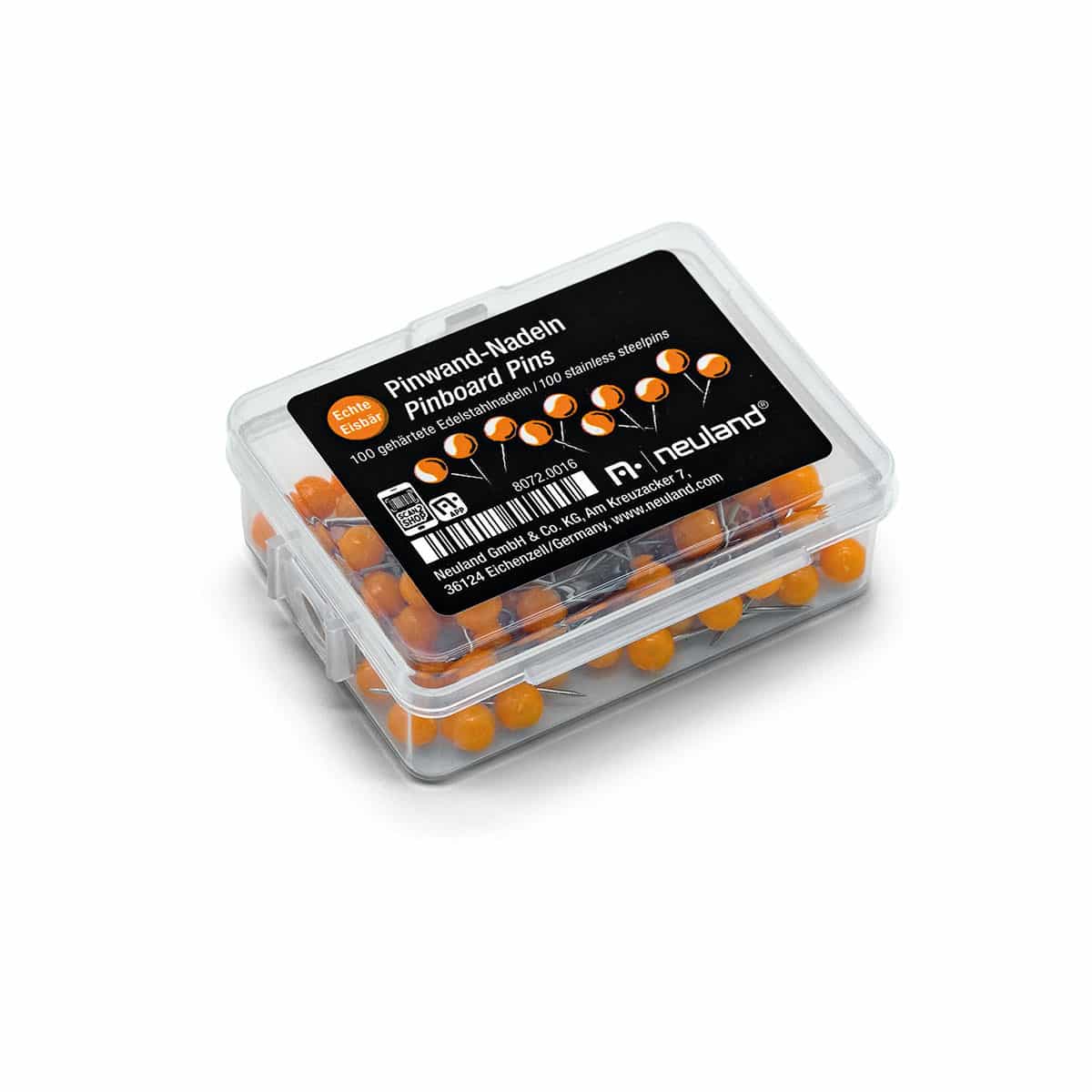 Pinnwand-Nadeln, 6 mm- orange