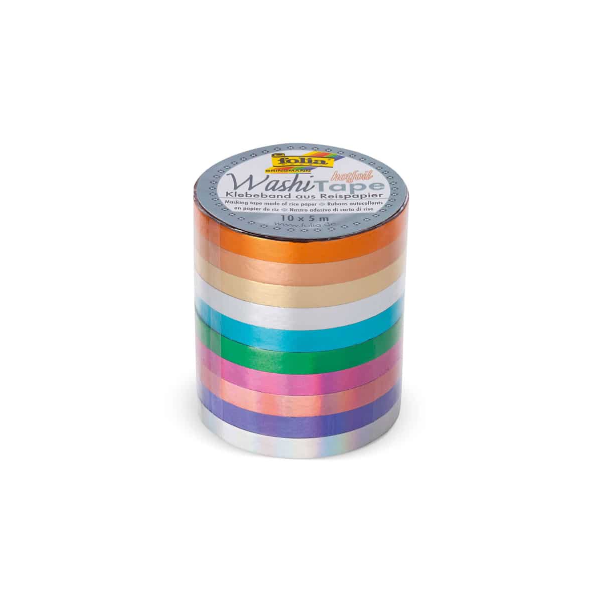 Folia Washi Tape, Hotfoil rosegold Flamingos, ca. 5 m x 15 mm