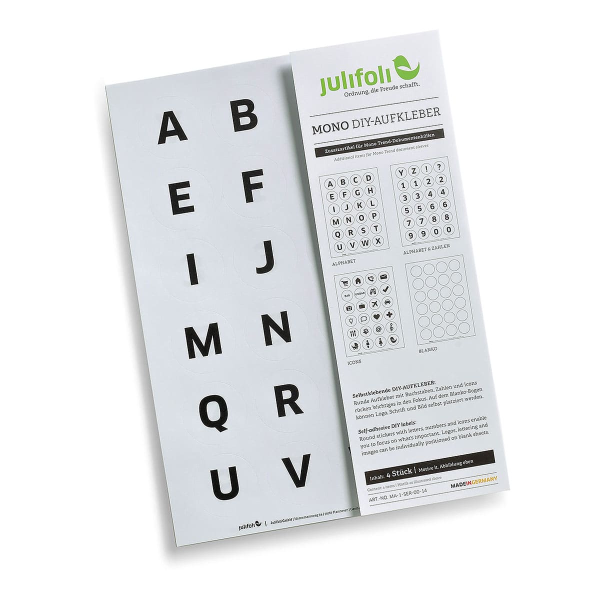 JuliFoli® Mono DIY-Aufkleber