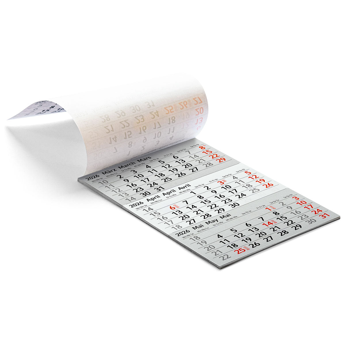 3 maanden Kalender - 2026