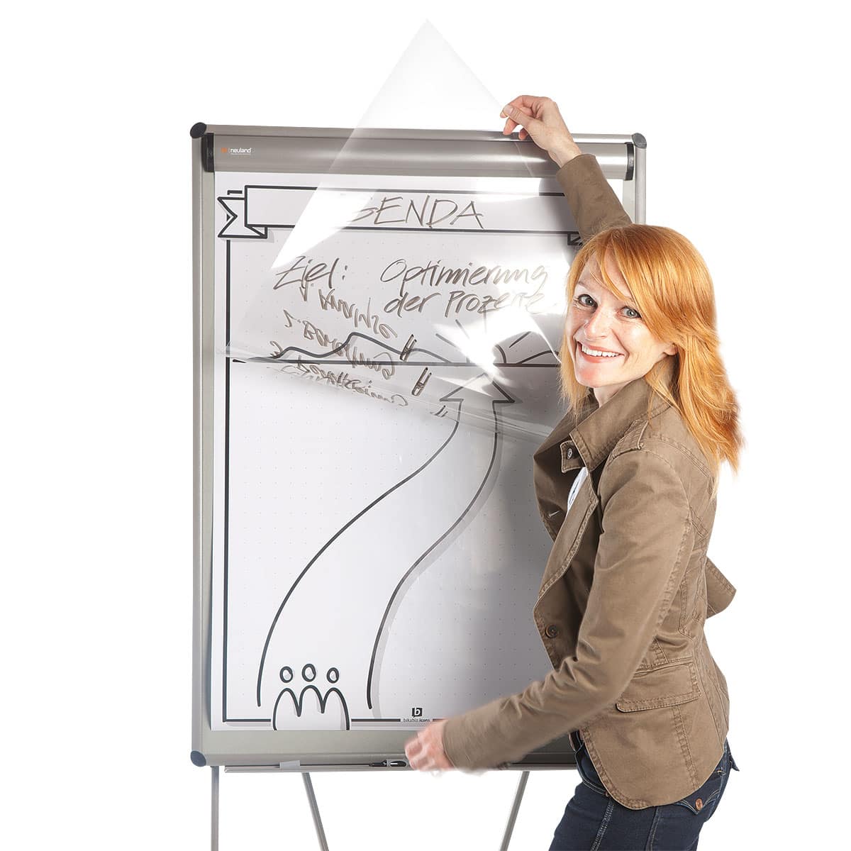 aufbewahrung flipchart papier Transparentfolien für FlipChart