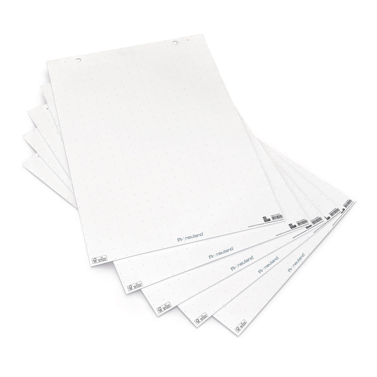 Mini FlipChart paper, white with crosshair print