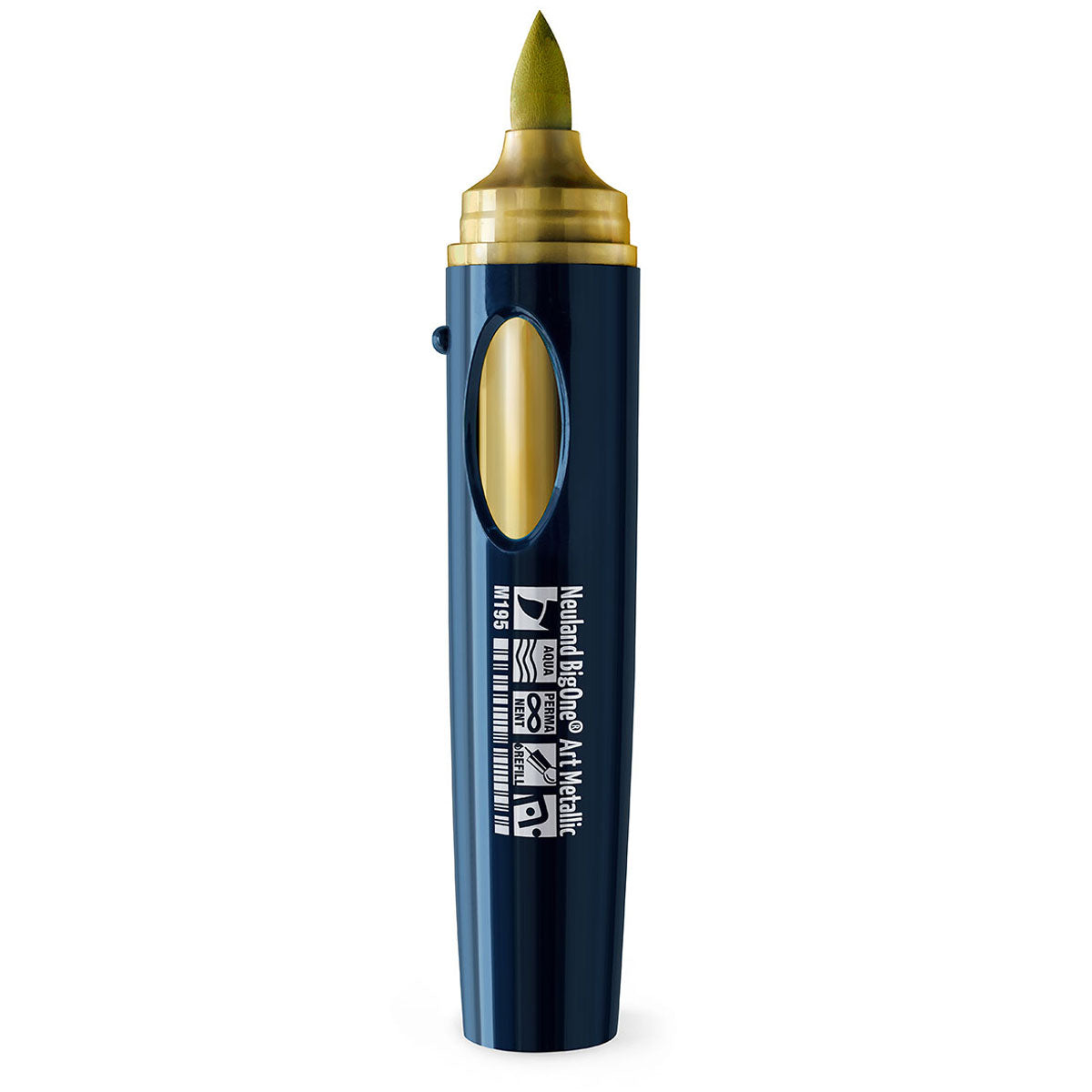 Neuland BigOne® Art Metallic, Pinselspitze 2 – 15 mm - Einzelfarben- m195 gold