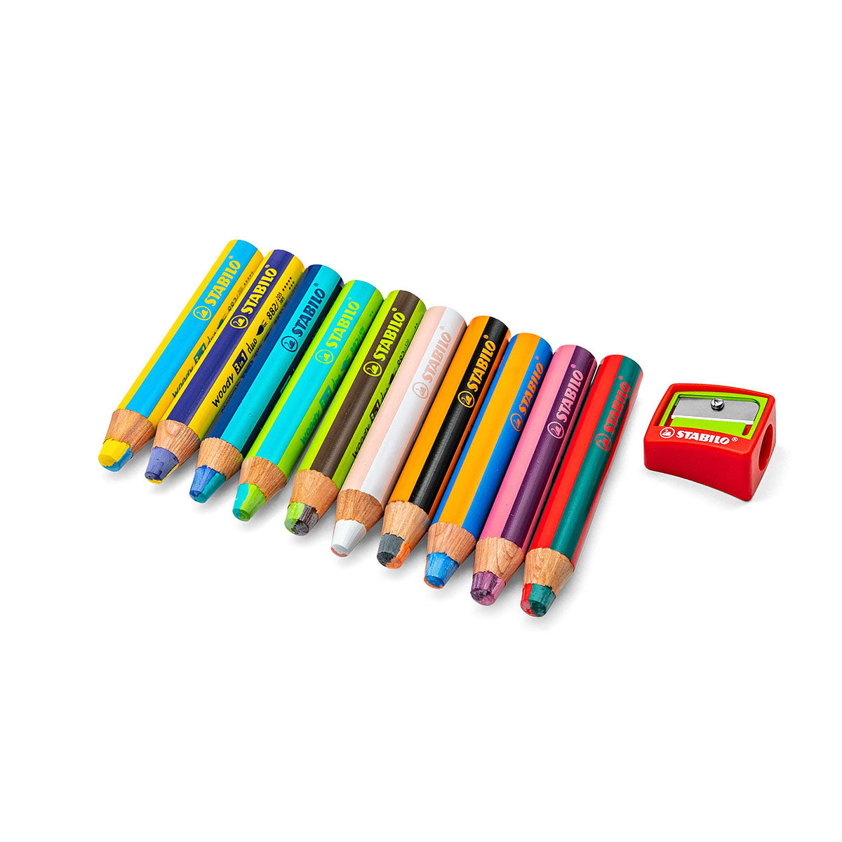 STABILO® woody DUO, sets - Set of 10