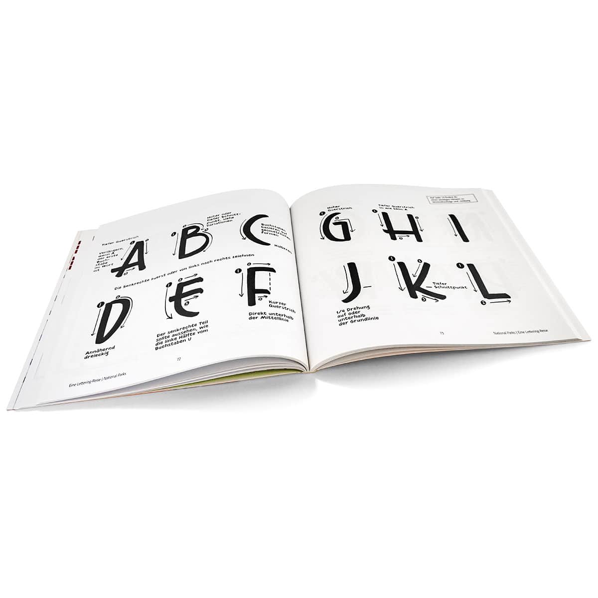 Geh' auf Lettering Reise (Duits)