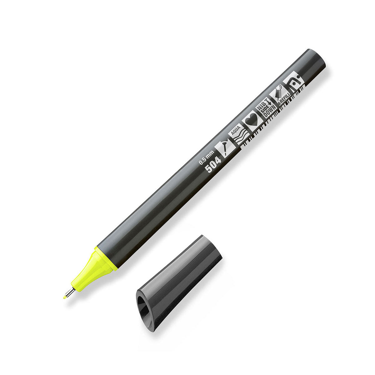 Neuland FineOne® Sketch, 0,5 mm – Neonkleuren - 504 neon yellow