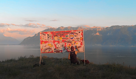 Videopostkarte von der Neuland®V3 GraphicWall oder Eine ungewöhnliche Reise durch die Schweiz