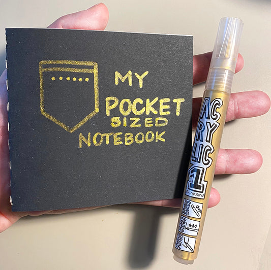 Kleines Notizbuch aus Pin-It-Karten