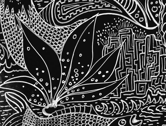 White on Black ... oder wenn aus Doodles Bildwelten werden