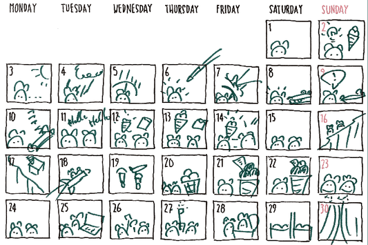 Kundentipp - Der Neuland® Kalender als Storyboard