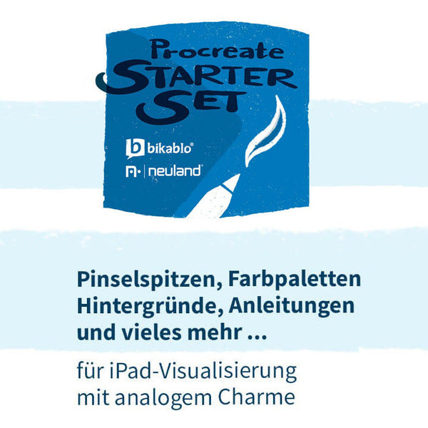 Das Procreate StarterSet von Neuland & bikablo – iPad-Visualisierung mit analogem Charme