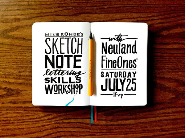 Sketchnote Lettering Skills mit Mike Rohde