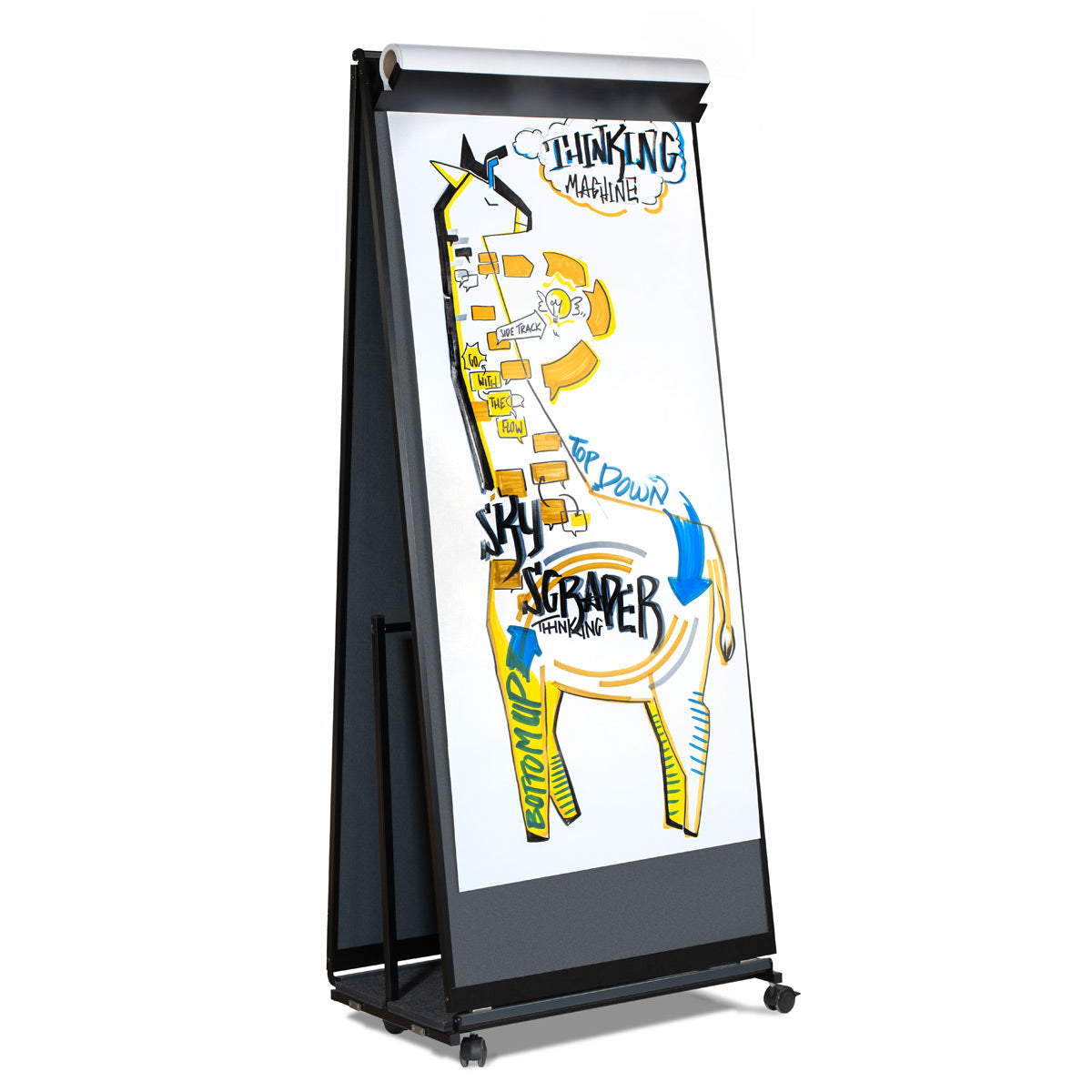 Movaris Paper Holder, matte black, incl. paper