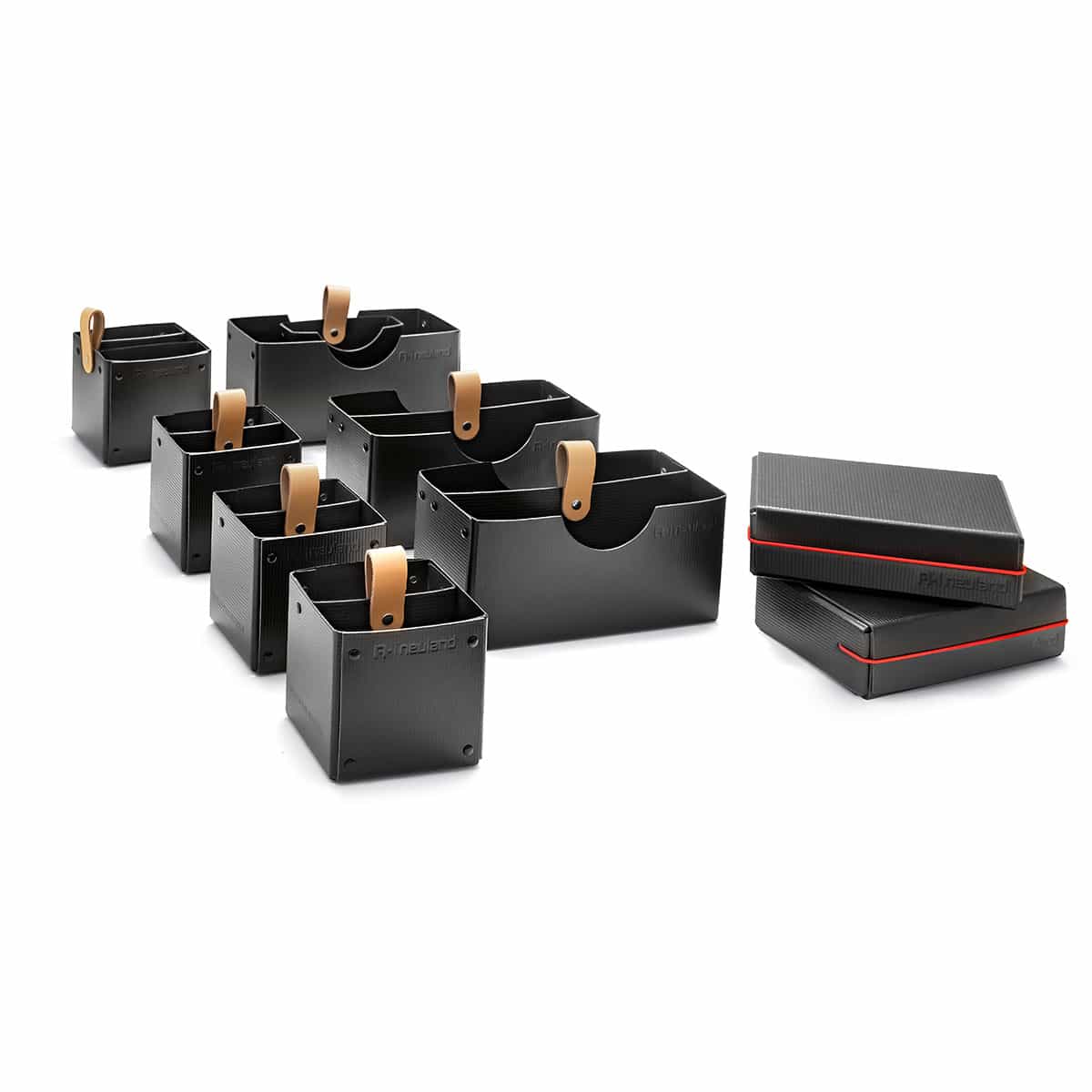 Novario® Boxen-Sets, schwarz- set 1 für basicbox pin-it