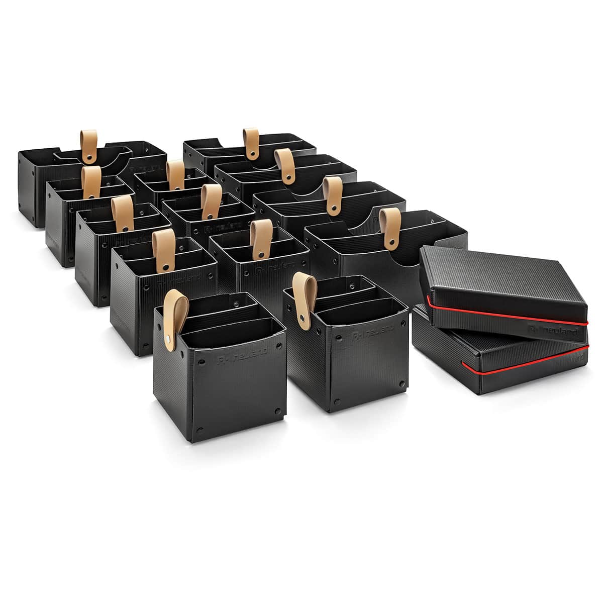Novario® Boxen-Sets, schwarz- set 7 für workshopkoffer xl pin-it