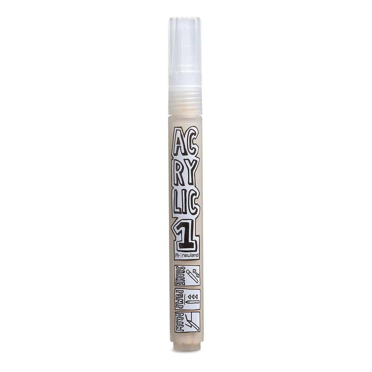 AcrylicOne MEDIUM, round nib 2.5mm – Single Colors- ac542 beige