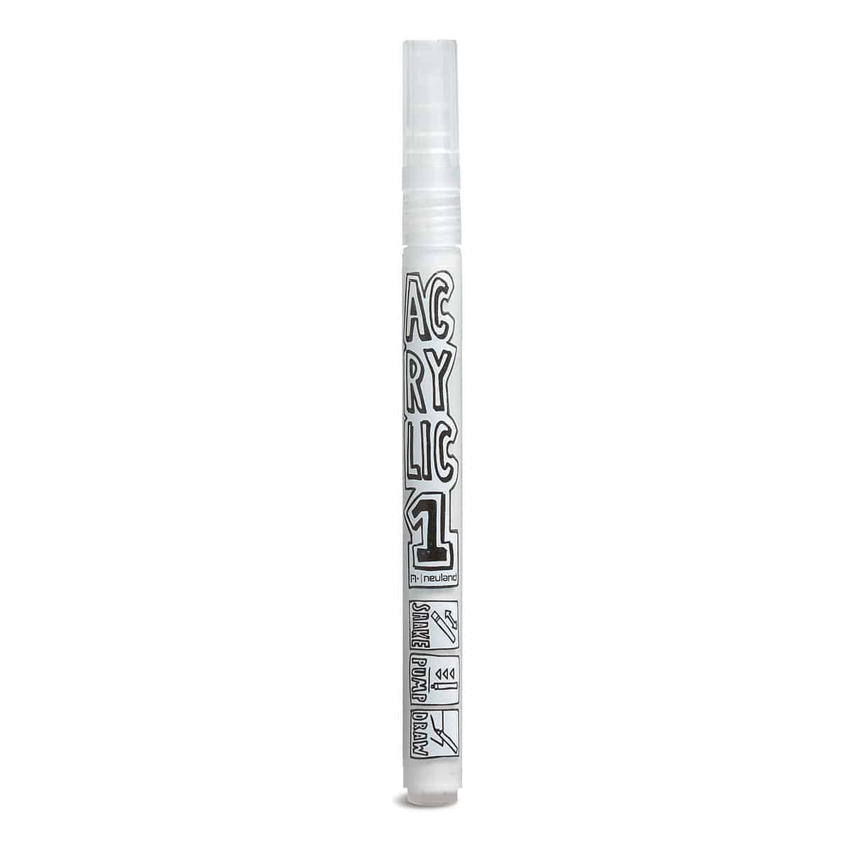 AcrylicOne FINE, Rundspitze 1,5 mm - Einzelfarben- ac501 weiß