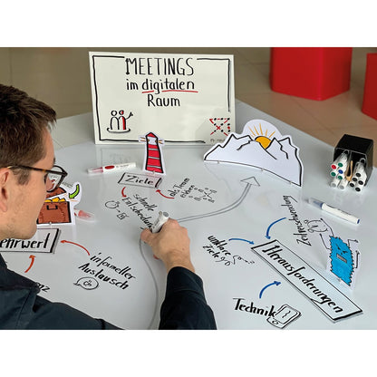 Neuland No.One® Whiteboard, Keilspitze, 2-6 mm - Einzelfarben