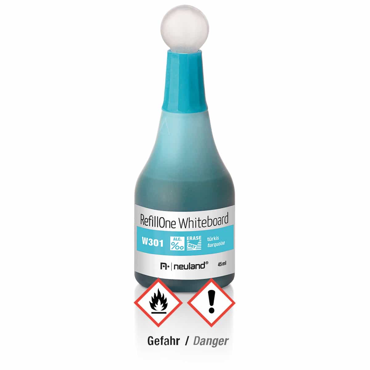 Nachfülltinte RefillOne, Whiteboard, Einzelfarben- w301 türkis