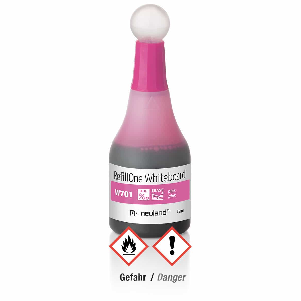 Nachfülltinte RefillOne, Whiteboard, Einzelfarben- w701 pink