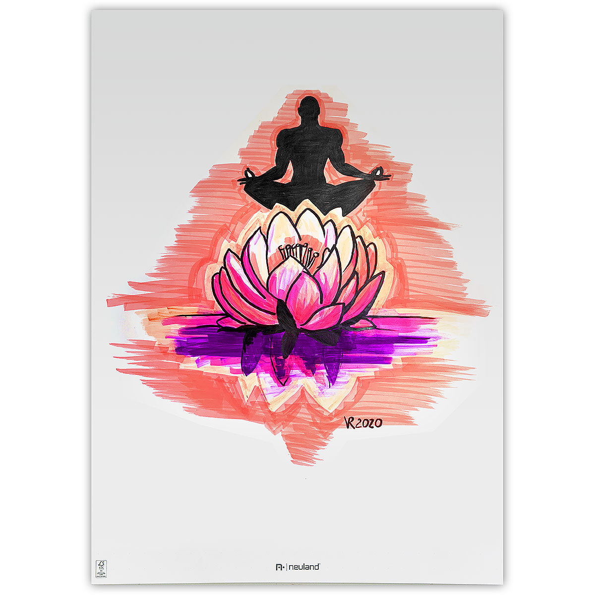 Neuland No.One® Art, penseelpunt 0,5-7 mm, 5/kleur sets- set no. 6 lucky lotus