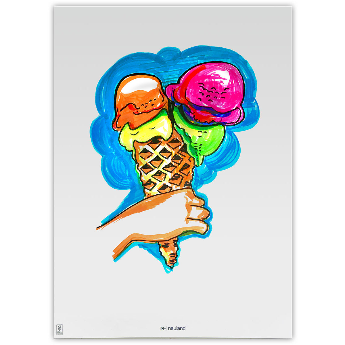 Neuland BigOne® Art, 5/color sets- set no. 14 ice in the sunshine