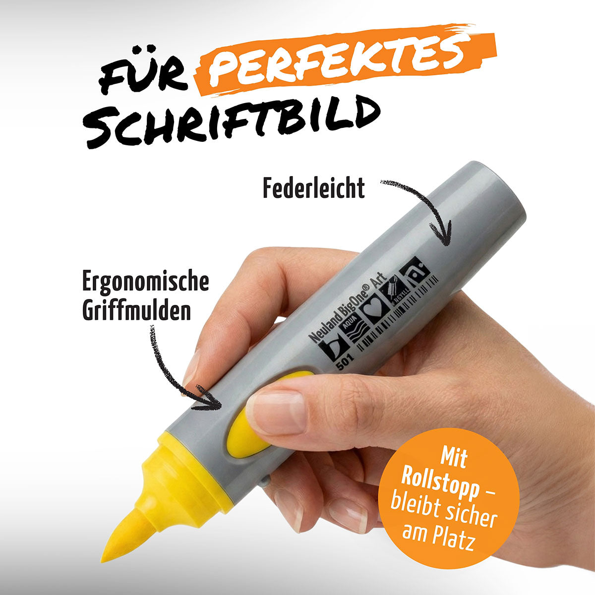 Neuland BigOne® Art, Pinselspitze 2-15 mm - Einzelfarben