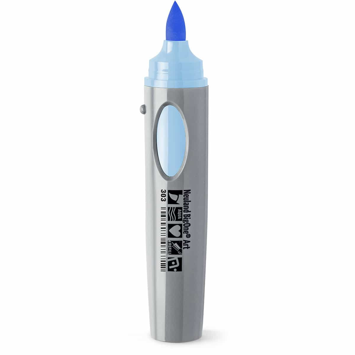 Neuland BigOne® Art, penseelpunt 2 – 15 mm - enkele kleuren- 303 pastellblau