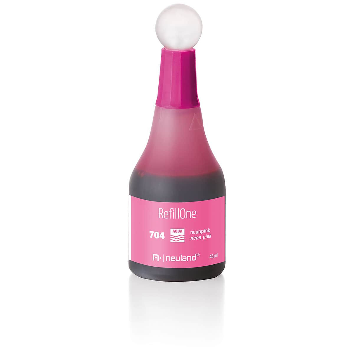 Nachfülltinte RefillOne, Wasserbasis, Einzelfarben- 704 neonpink