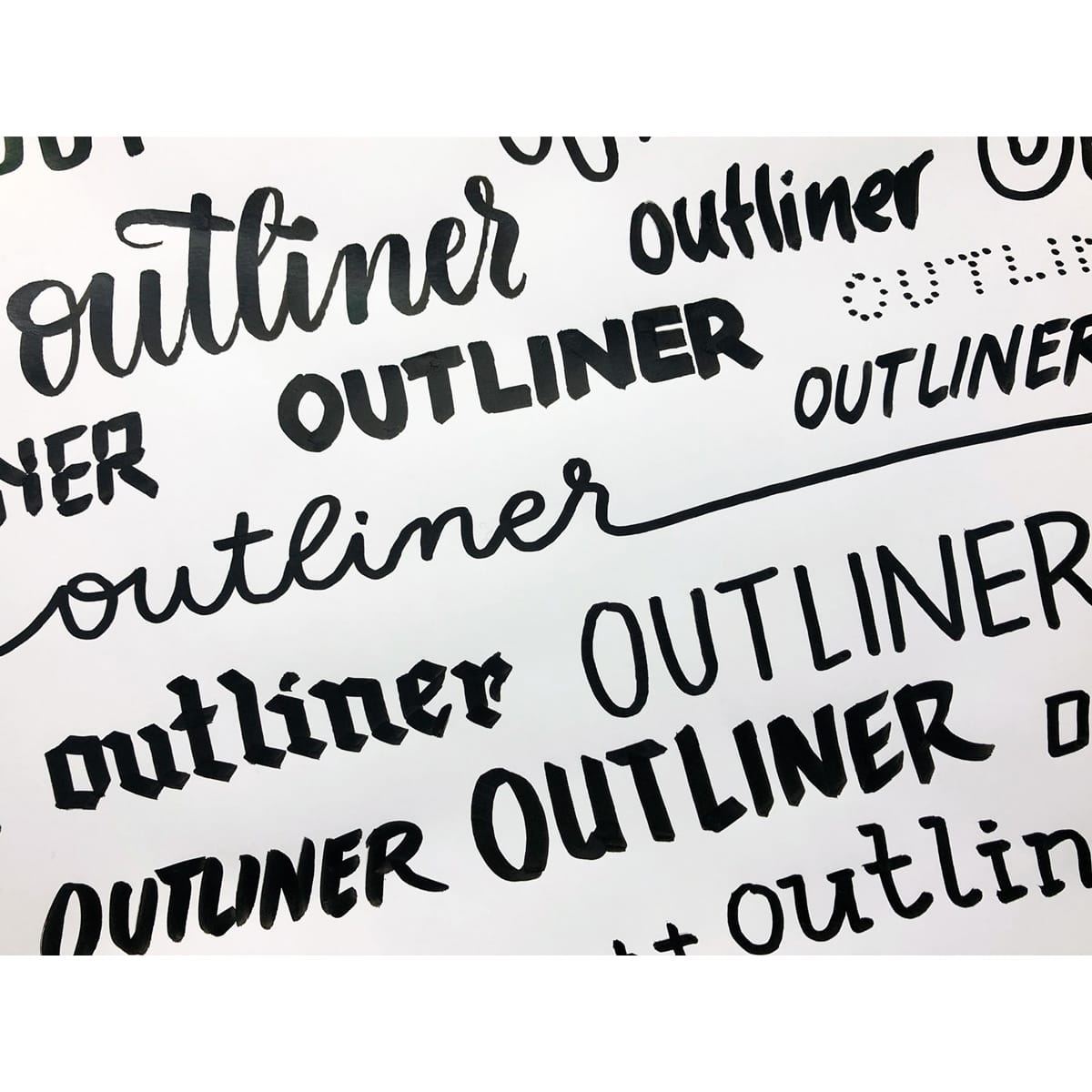 Neuland No.One® Art Outliner (penseelpunt), sets van 5 U5