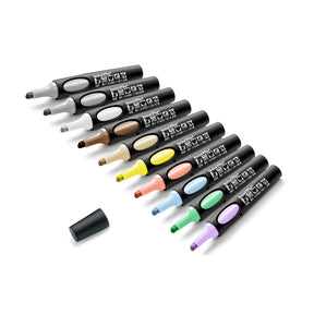 Neuland No.One® Color Set, 10-Pack Facilitation Markers, Wedge Nib