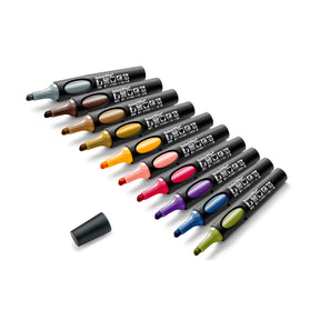 Neuland No.One® Color Set, 10-Pack Facilitation Markers, Wedge Nib