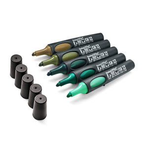 Neuland No.One®, wedge nib 2-6 mm, 5/color sets