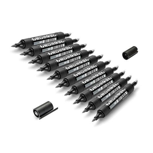 Marker Neuland TwinOne® mit Keil- und Pinselspitze - 10er Uni-Set