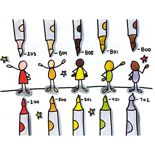 Neuland No.One® Art, Pinselspitze 0,5-7 mm – Einzelfarben