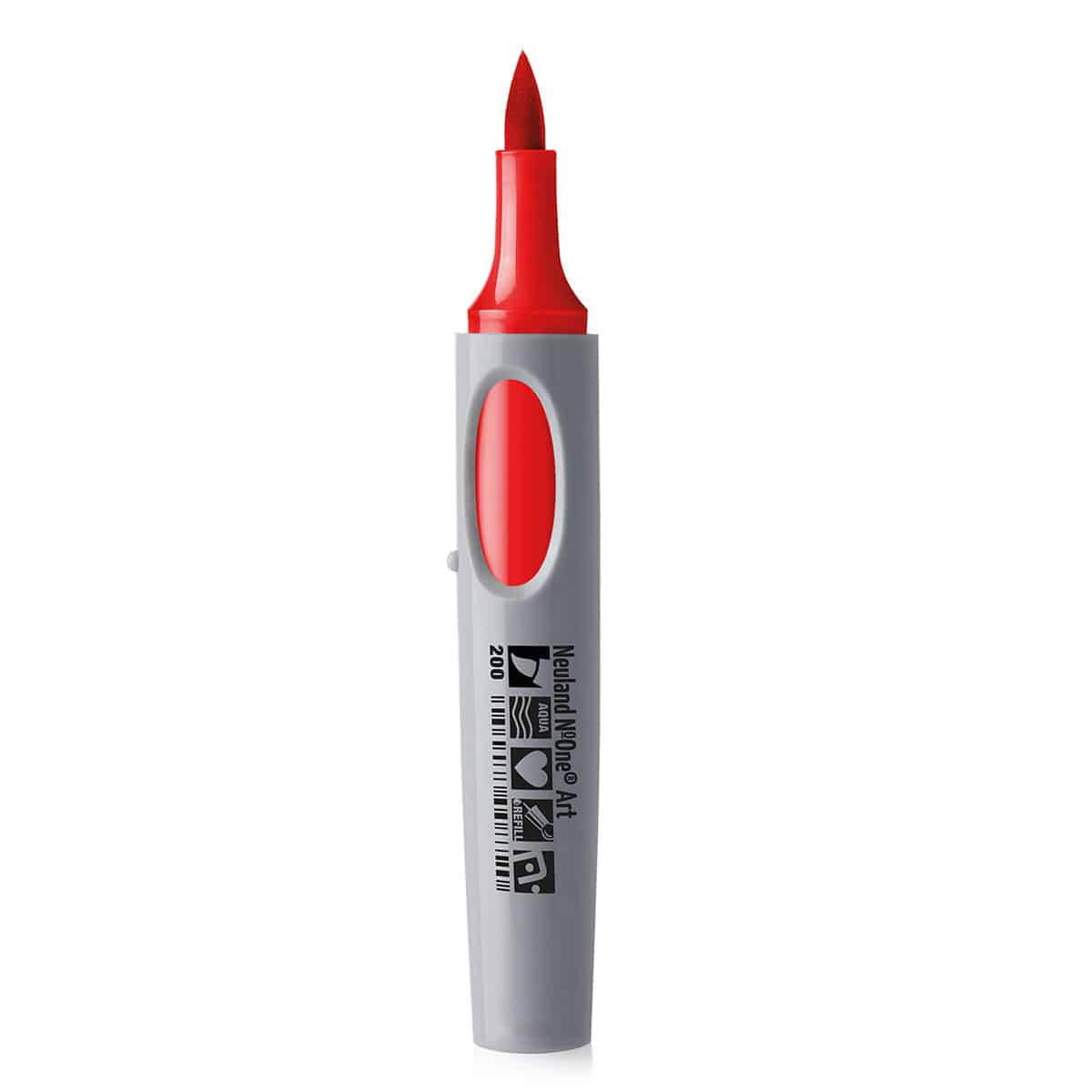 Neuland No.One® Art, penseelpunt 0,5-7 mm – enkele kleur- 200 rot