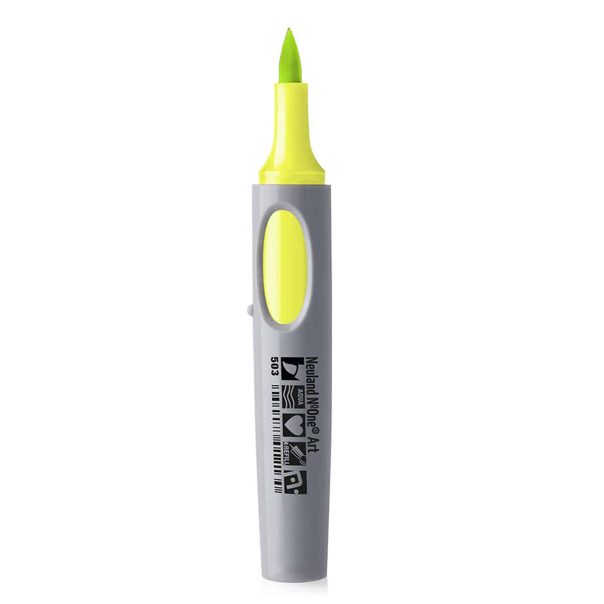 Neuland No.One® Art, penseelpunt 0,5-7 mm – enkele kleur- 503 limette