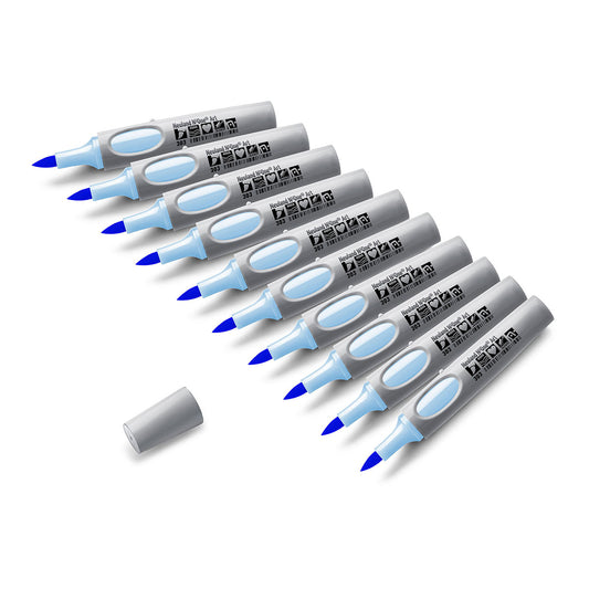 Neuland No.One® Art Moderatiemarkers, met penseelpunt 0,5-7 mm – 10-delige set in één kleur