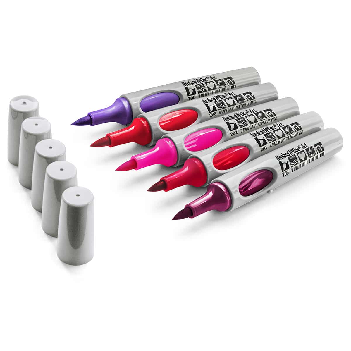 Neuland No.One® Art, penseelpunt 0,5-7 mm, 5/kleur sets- set no. 13 wild berries